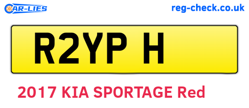 R2YPH are the vehicle registration plates.