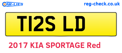 T12SLD are the vehicle registration plates.