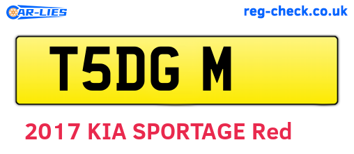 T5DGM are the vehicle registration plates.