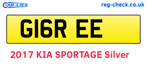 G16REE are the vehicle registration plates.