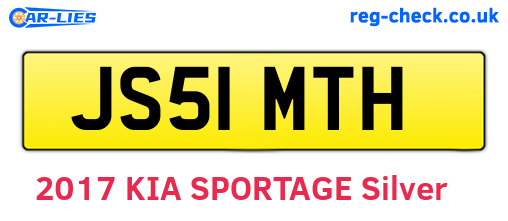 JS51MTH are the vehicle registration plates.