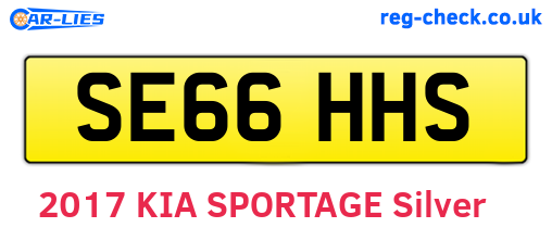 SE66HHS are the vehicle registration plates.