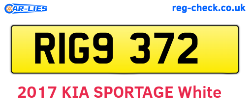 RIG9372 are the vehicle registration plates.