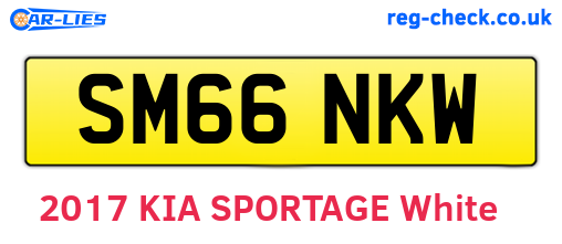 SM66NKW are the vehicle registration plates.