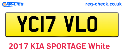 YC17VLO are the vehicle registration plates.
