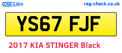 YS67FJF are the vehicle registration plates.