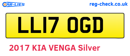 LL17OGD are the vehicle registration plates.