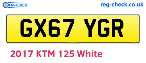 GX67YGR are the vehicle registration plates.