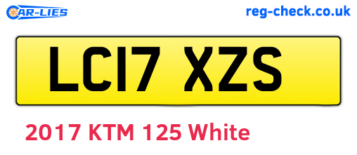 LC17XZS are the vehicle registration plates.