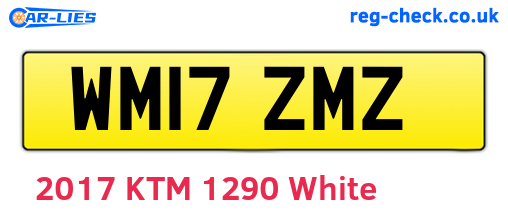 WM17ZMZ are the vehicle registration plates.