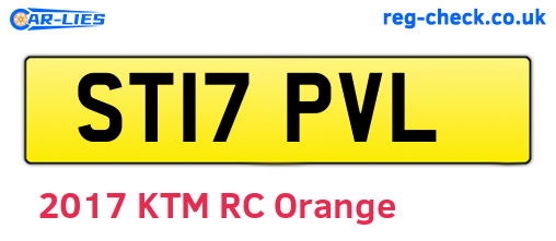 ST17PVL are the vehicle registration plates.