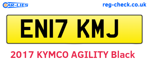 EN17KMJ are the vehicle registration plates.