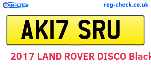 AK17SRU are the vehicle registration plates.