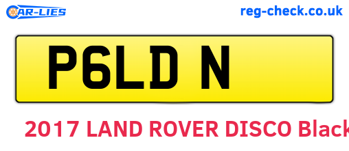P6LDN are the vehicle registration plates.