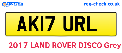 AK17URL are the vehicle registration plates.