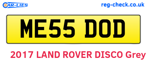 ME55DOD are the vehicle registration plates.