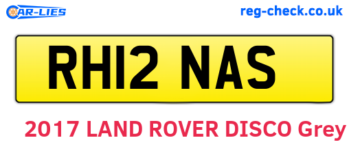 RH12NAS are the vehicle registration plates.