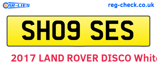 SH09SES are the vehicle registration plates.