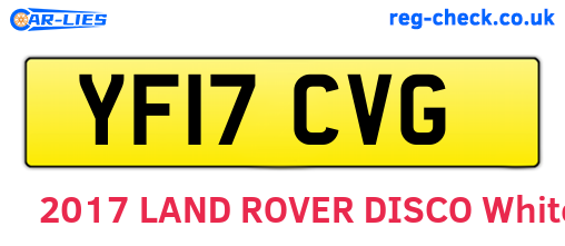 YF17CVG are the vehicle registration plates.