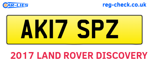 AK17SPZ are the vehicle registration plates.