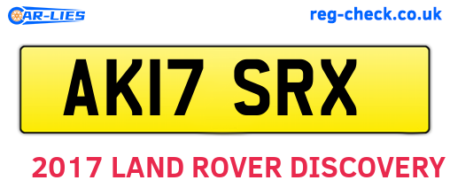 AK17SRX are the vehicle registration plates.