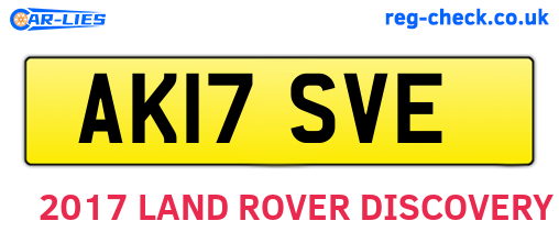 AK17SVE are the vehicle registration plates.