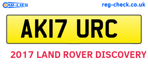 AK17URC are the vehicle registration plates.