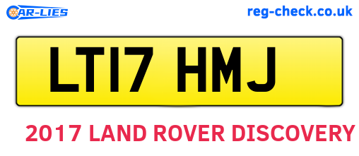 LT17HMJ are the vehicle registration plates.