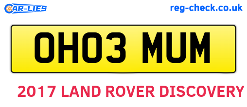OH03MUM are the vehicle registration plates.