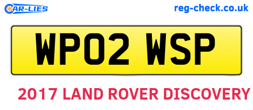 WP02WSP are the vehicle registration plates.