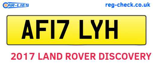 AF17LYH are the vehicle registration plates.