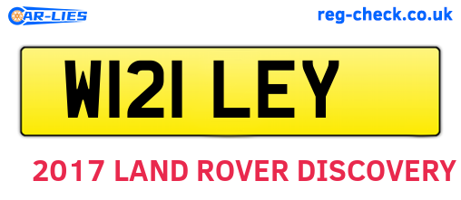 W121LEY are the vehicle registration plates.