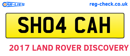 SH04CAH are the vehicle registration plates.