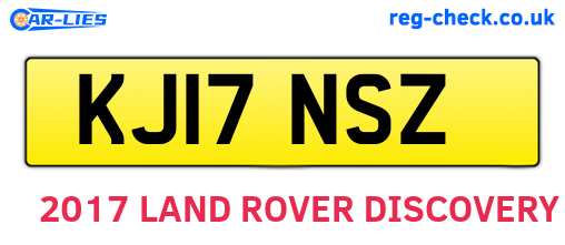 KJ17NSZ are the vehicle registration plates.