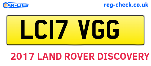 LC17VGG are the vehicle registration plates.