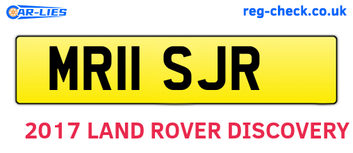 MR11SJR are the vehicle registration plates.