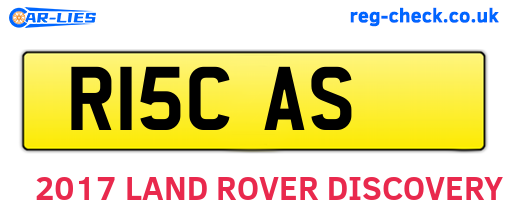 R15CAS are the vehicle registration plates.