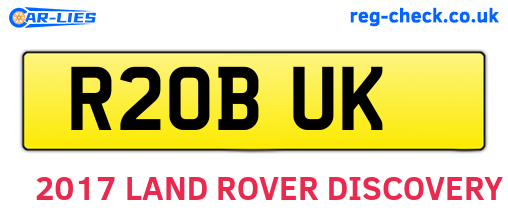 R20BUK are the vehicle registration plates.