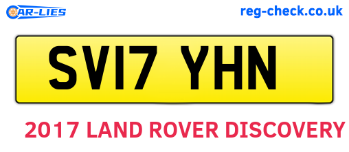 SV17YHN are the vehicle registration plates.