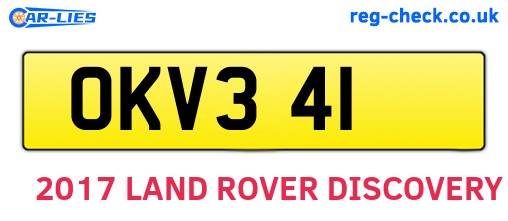 OKV341 are the vehicle registration plates.
