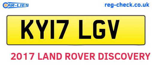 KY17LGV are the vehicle registration plates.