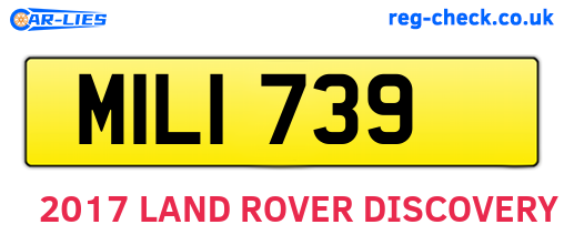 MIL1739 are the vehicle registration plates.