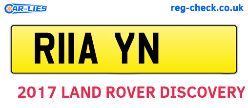 R11AYN are the vehicle registration plates.