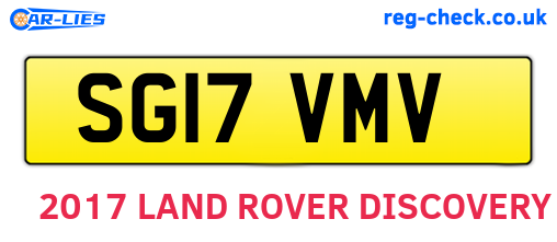 SG17VMV are the vehicle registration plates.