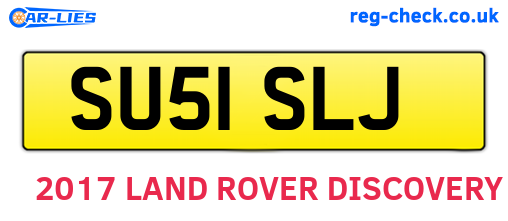 SU51SLJ are the vehicle registration plates.
