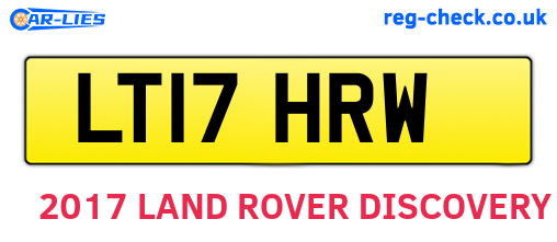 LT17HRW are the vehicle registration plates.