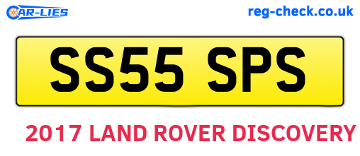 SS55SPS are the vehicle registration plates.