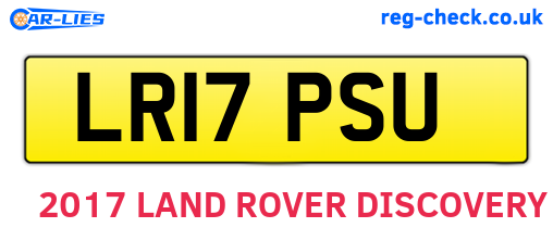 LR17PSU are the vehicle registration plates.