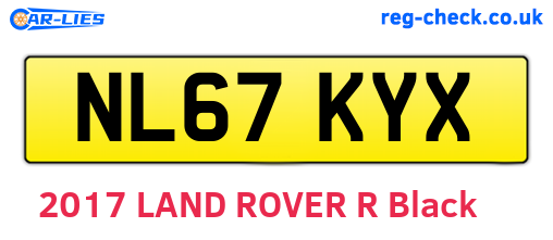 NL67KYX are the vehicle registration plates.