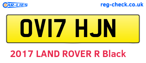 OV17HJN are the vehicle registration plates.